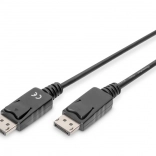 DisplayPort-tilslutningskabel DP–DP 5 m, sort