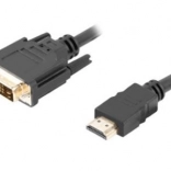 HDMI–DVI-D kabel 1,8 m sort