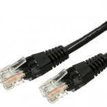 Patchkabel RJ45 UTP Cat.6a 0,5 m sort