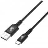 USB-C-kabel 1,5 m silikone sort