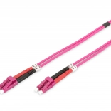 Optisk patchkabel LC-LC lysleder MM 50/125 OM4 duplex LSOH 5 m