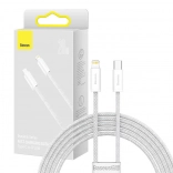 Baseus Dynamic-kabel USB‑C til Lightning 20 W, 2 m, hvid