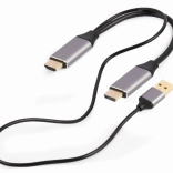 Adapter HDMI til DisplayPort 4K 60Hz med USB-A-strømforsyning